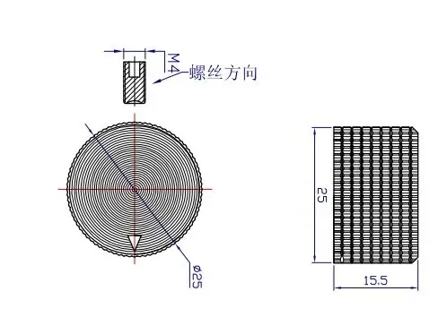 10PCS 25mmx15.5 mm aluminum alloy knob cap, potentiometer cap, high-end knob cap hole 6MM black