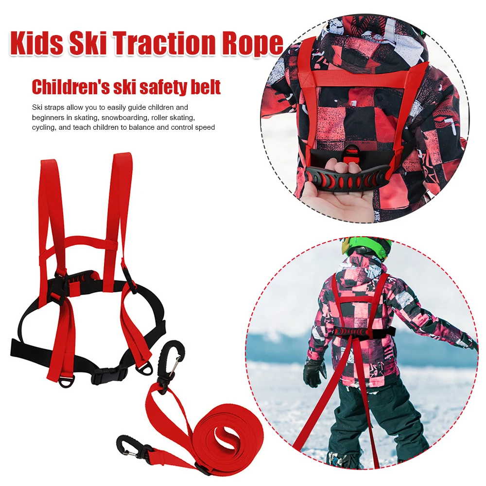 

3m Children Ski Training Belt Safety Traction Harness Rope for Snowboarding Skating Rollerblading Training Belt