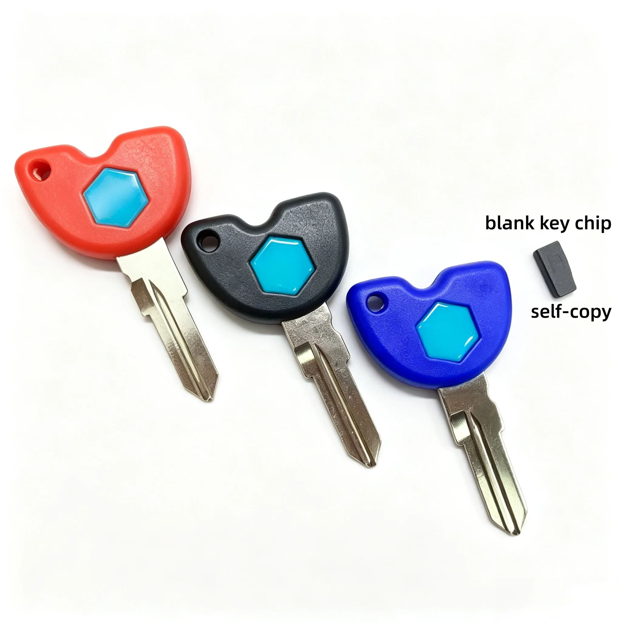 For Piaggio Medley Rsmax250ie Vespa GTS GTV 125 200 250 300 Motorcycle Uncut Blank Key With Chip Slot