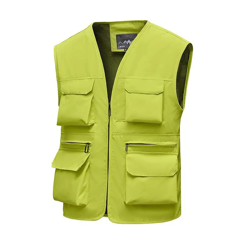 

Мужской рабочий жилет большого размера для активного отдыха, многокарманный, спортивный, из нейлоновой ткани, для весеннего сезона, производство Китай