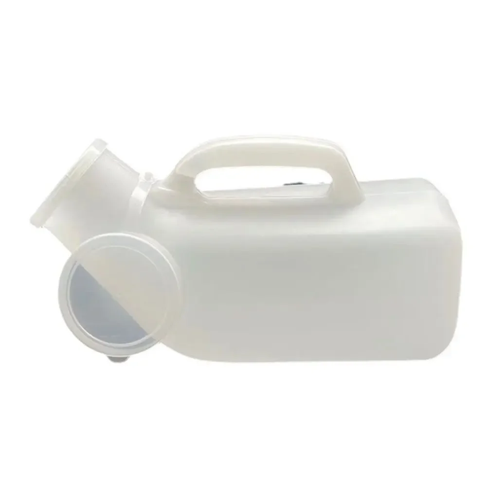 1200ml Pee Container Spill Proof Urine Bottle Plastic Mens Bedpan Bottle with Lid for Car Elderly and Incontinence