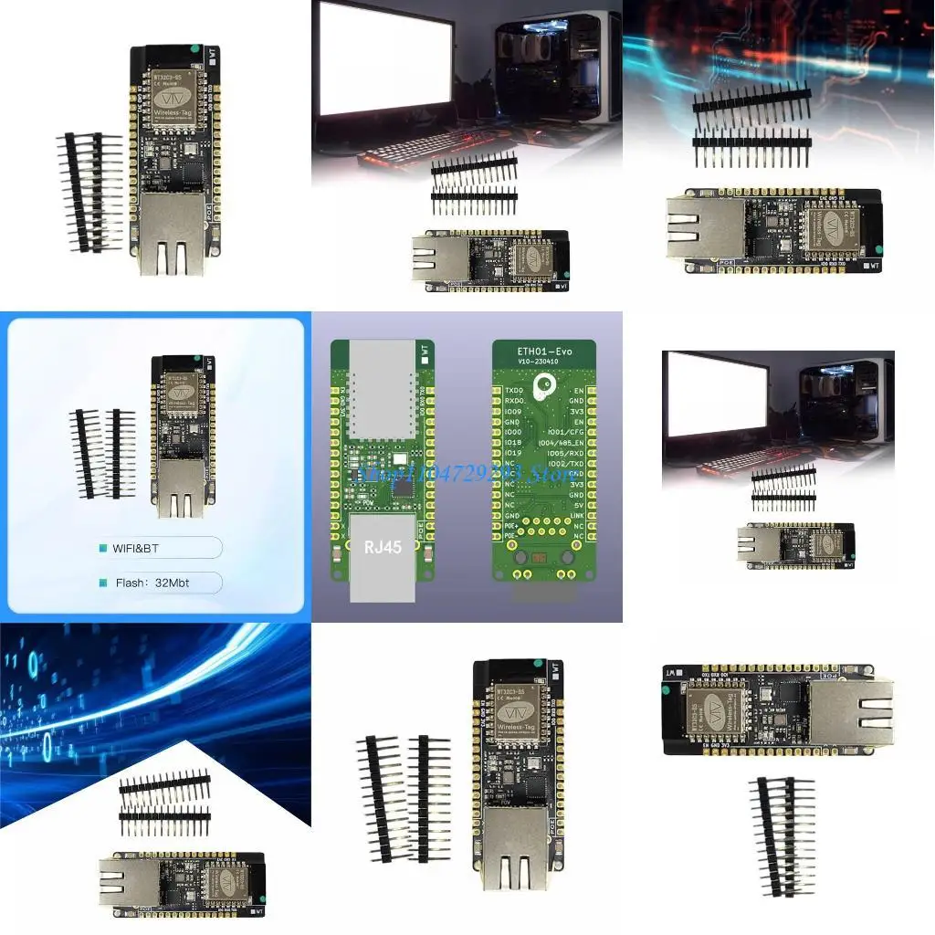 

Y2GD ETH01-EVO ESP32-C3 Development Board Series Super Mini Hat WiFi Bluetooth-compatible Ethernet 3 in 1 IoT