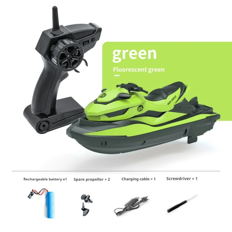 Children\'s Remote-controlled Boat Remote-controlled Motorboat Electric Water High-speed Anti-collision Speedboat Toy Gift