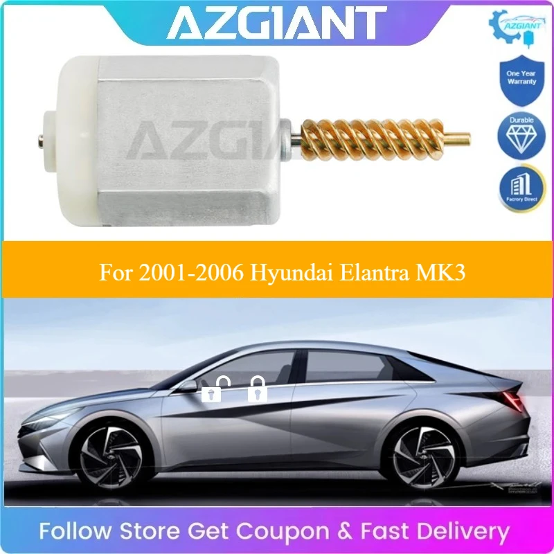 

AZGIANT Car Power Central Door Lock Actuator Inner Electric Motor for 2001-2006 Hyundai Elantra 813102D020 Brand New DIY Parts
