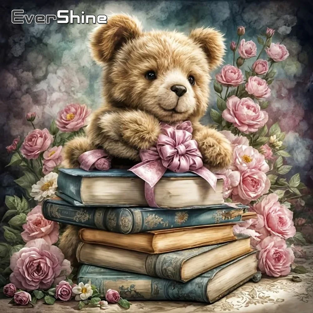 EverShine Diamant-Stickerei Bären-Tier-Malerei DIY Bild Strass Diamant-Mosaik Buch Neuerscheinung Heimdekoration
