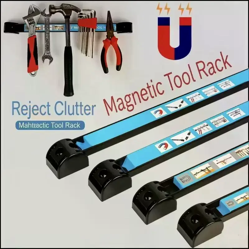 Magnetic Tool Holder Heavy Duty 8 12 18 24 Inch Space Saving Organizer Garage Home Workshop No Fall Strong