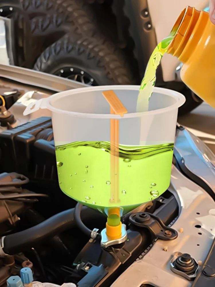 Plastikowy lejek do napełniania Akcesoria samochodowe 15 sztuk / zestaw Zestaw do napełniania płynu chłodzącego odporny na zalanie Narzędzie do nalewania oleju — zdjęcie 2