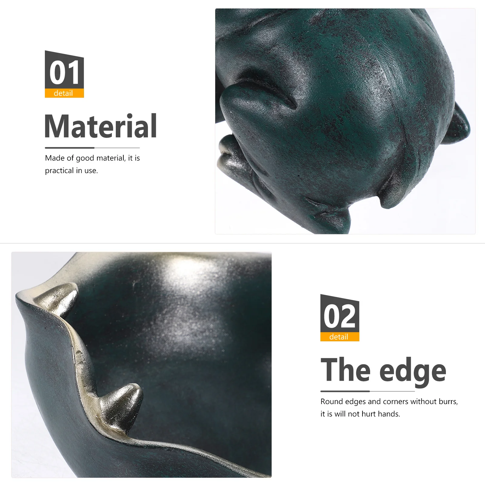 

Hippo Resin Sculpture Table Sundries Organizer Decorative Tray Candy Holder Key Storage Bowl Unique Home Desk Decoration