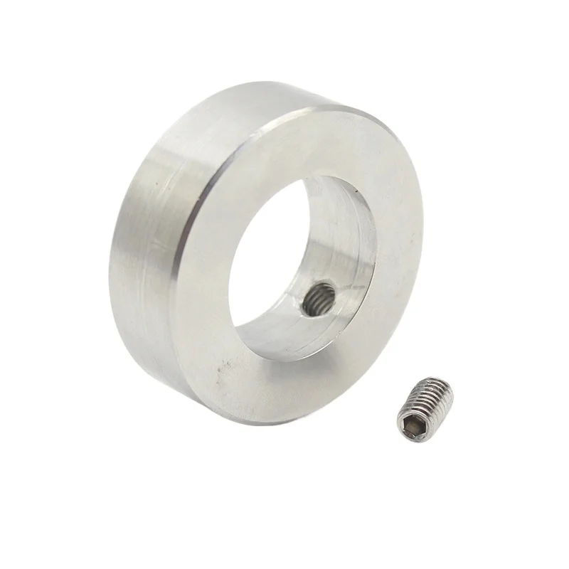 304 Stainless Steel Optical Axis & Drill Bit Limit Rings - Single-Hole Clamping Stop Ring with Double-Set Screw