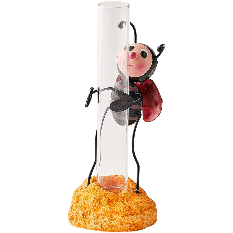 

Iron insect metal crafts creative cross-border office station desktop decoration ornament hydroponic glassware