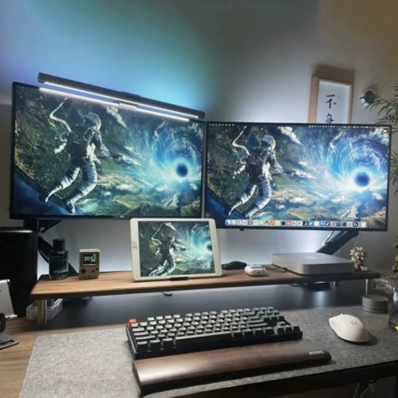 Wooden Monitor Support Office Desktop Monitor Storage Riser Stand Home Computer Screen Height Increase Holder Monitors Organizer
