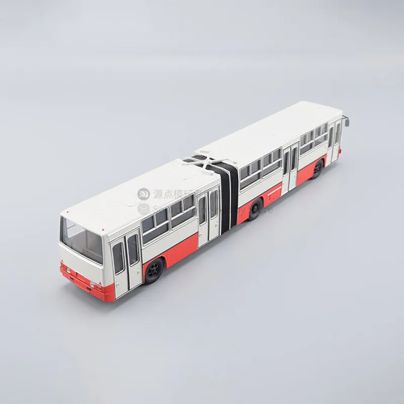 1/43 مقياس سيارات لعبة IKARUS-280 نموذج حافلة مفصلية مادة سبيكة 900551 نموذج ثابت أحمر تحصيل حلية لعبة الأولاد هدية