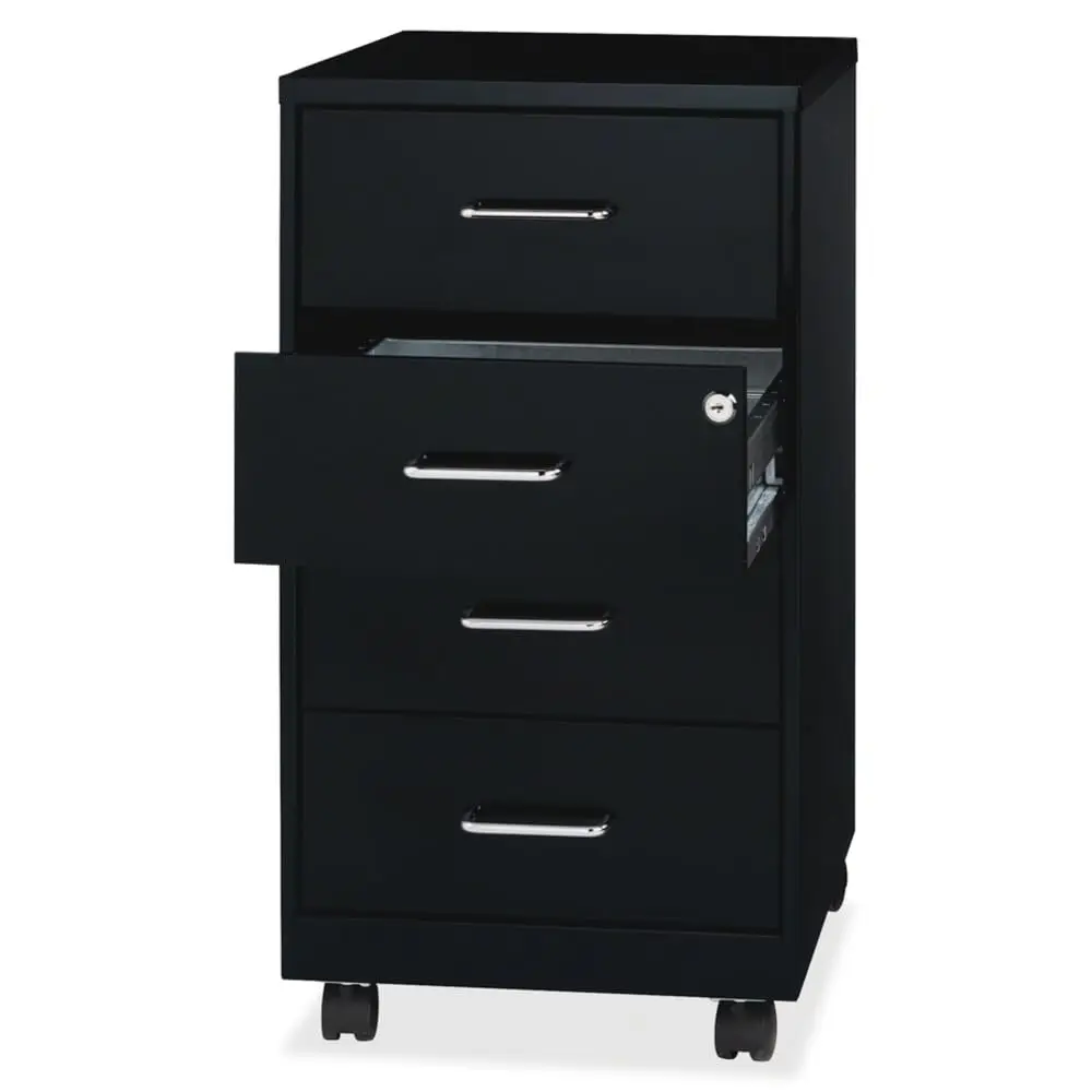 Mobile Storage Cabinet 4-Drawer Rolling Filing Cabinet with Lock for Office Home 26.5