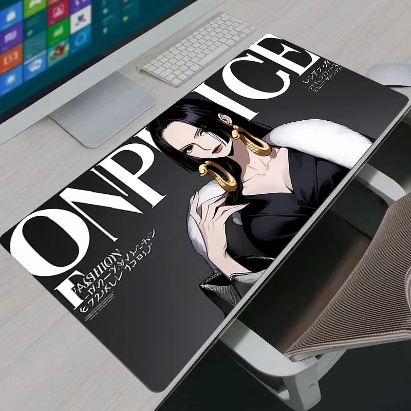 One Piece Boa·Hancock Anime Mauspad HD Druck Computer Gamer Locking Edge Mousepad XXL Tastatur PC Mäuse Matten Pad für LOL Csgo