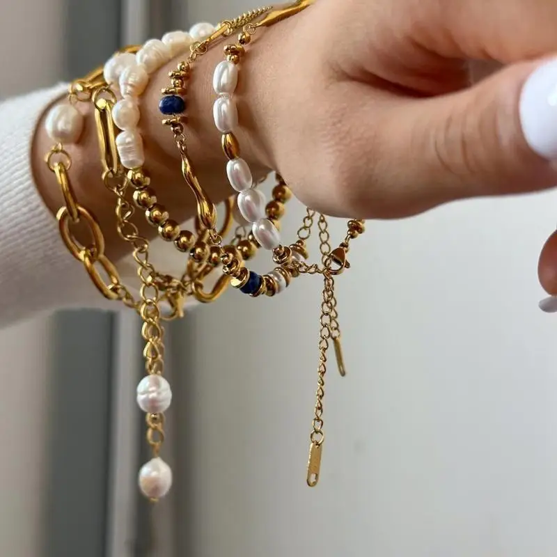 31BF Unique Charm Bracelet Bead Bracelet Handmade Fashion Accessory Casual Bracelets for Enhancing Your Look on Any Occasion