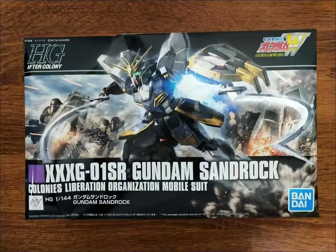 Bandai Original group XXXG-01SR Gundam Sandrock HG Modèle De Collection Ornements Anime Figurines Jouets pour Garçon Fille Enfant Cadeau