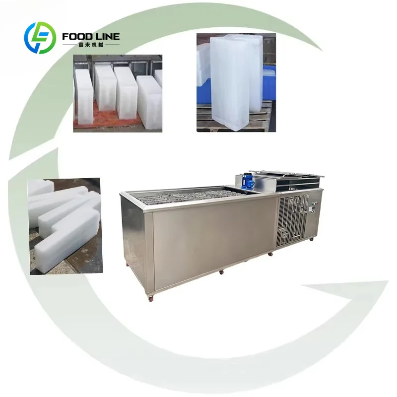 Customized Stainless Steel Solar Ice Block Making Machine Big Cubes with 5kg Storage Capacity Gear and Bearing Core Components