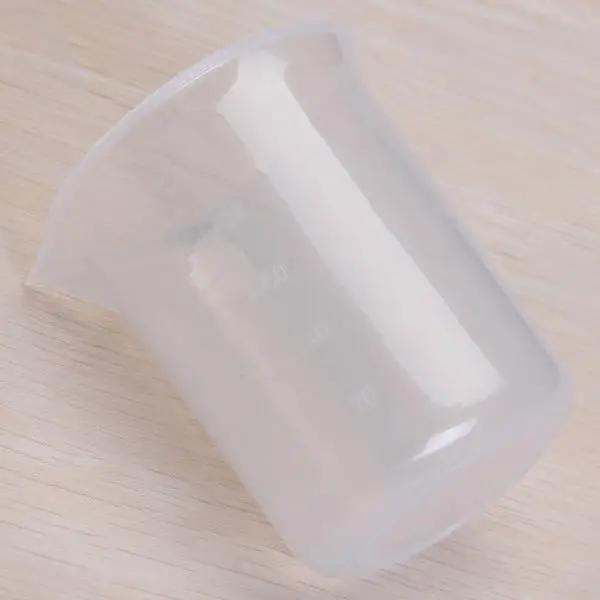 Clear Polypropylene Measuring Cup Graduated Beaker Laboratory Kitchen Tool Easy to Clean for Accurate Testing