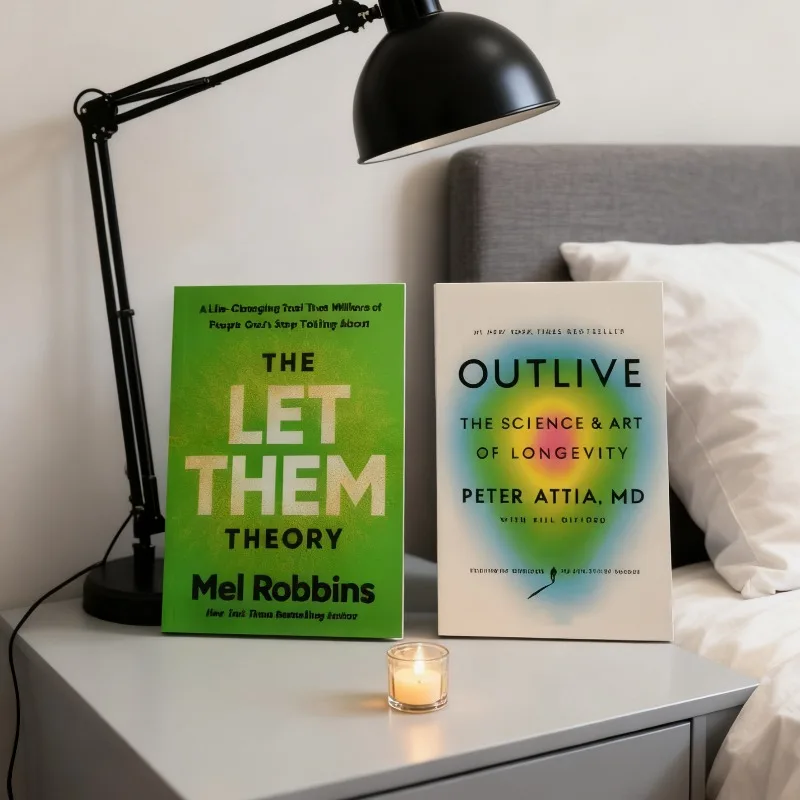 《Outlive》+ 《The Let Them Theory》إطار احترافي طويل العمر مع نظرية Let Them وتصميم صحي متوازن كتاب جيد #3