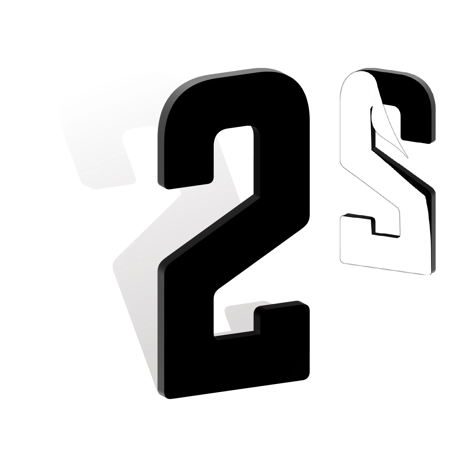 

3-8-inch self-adhesive door number, acrylic modern door number and letters, suitable for office, hotel, and apartment use