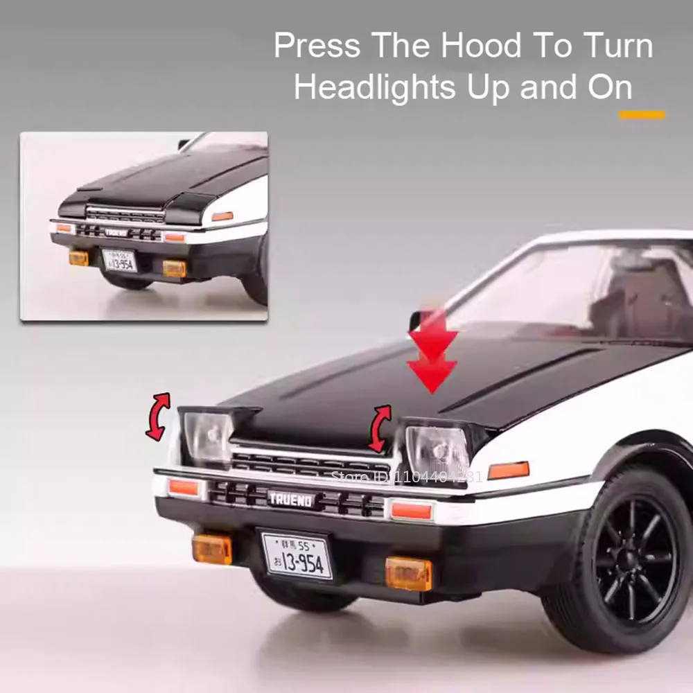 1:20 เริ่มต้นD AE86 Rolls-Royce Cullinanรุ่นของเล่นDiecastรถยนต์เสียงดึงกลับประตูเปิดยานพาหนะเด็กวันเกิด