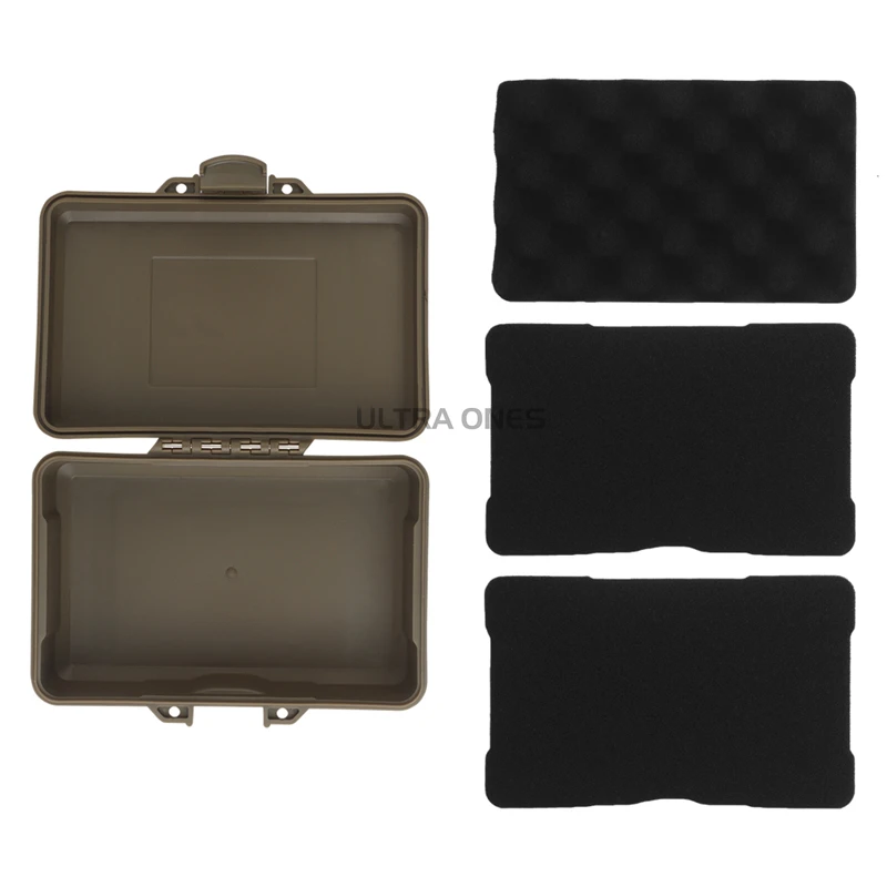 Molle Tactical Flahslight Battery Storage Case Shooting Hunting Tools Equipment Box Double Sponge Shockproof Lockable Pouch view 4