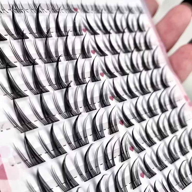 Pestañas postizas de aspecto natural estilo anime para DIY extensión de pestañas - 104 piezas, largos mixtos 6-15mm para cosplay, curvatura C 5