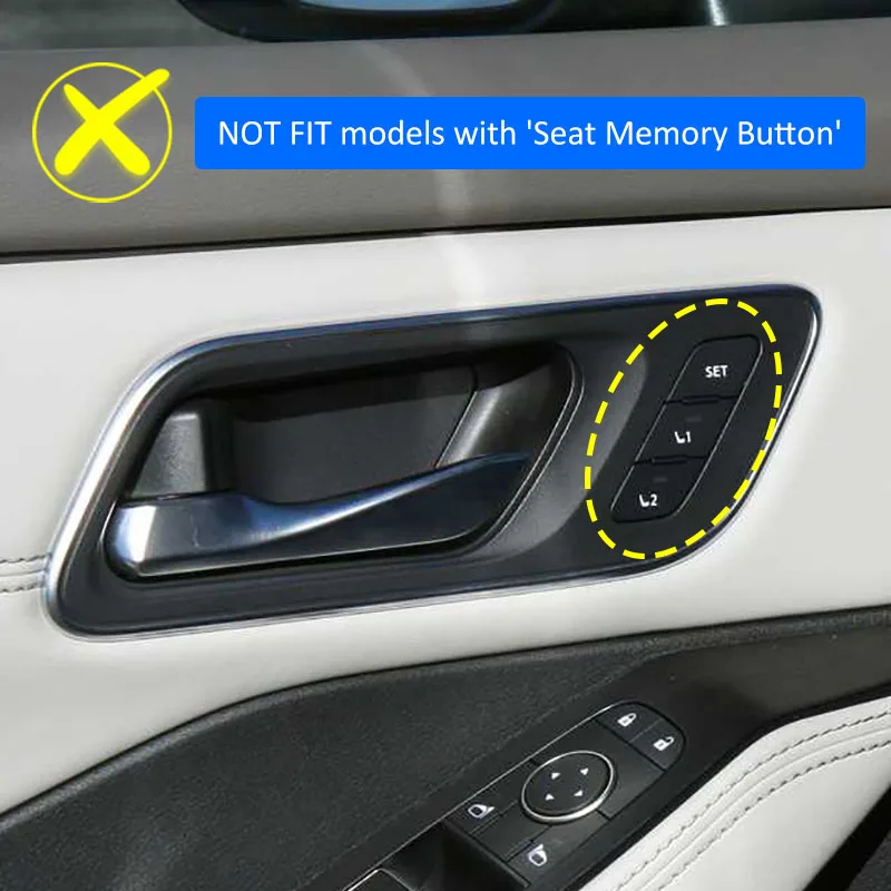 4x Carbon Fiber Style Interior Door Handle Bowl Cover Trims Sticker For Nissan X-Trail T33 Rogue 2023 2024 2025 2026 Accessories
