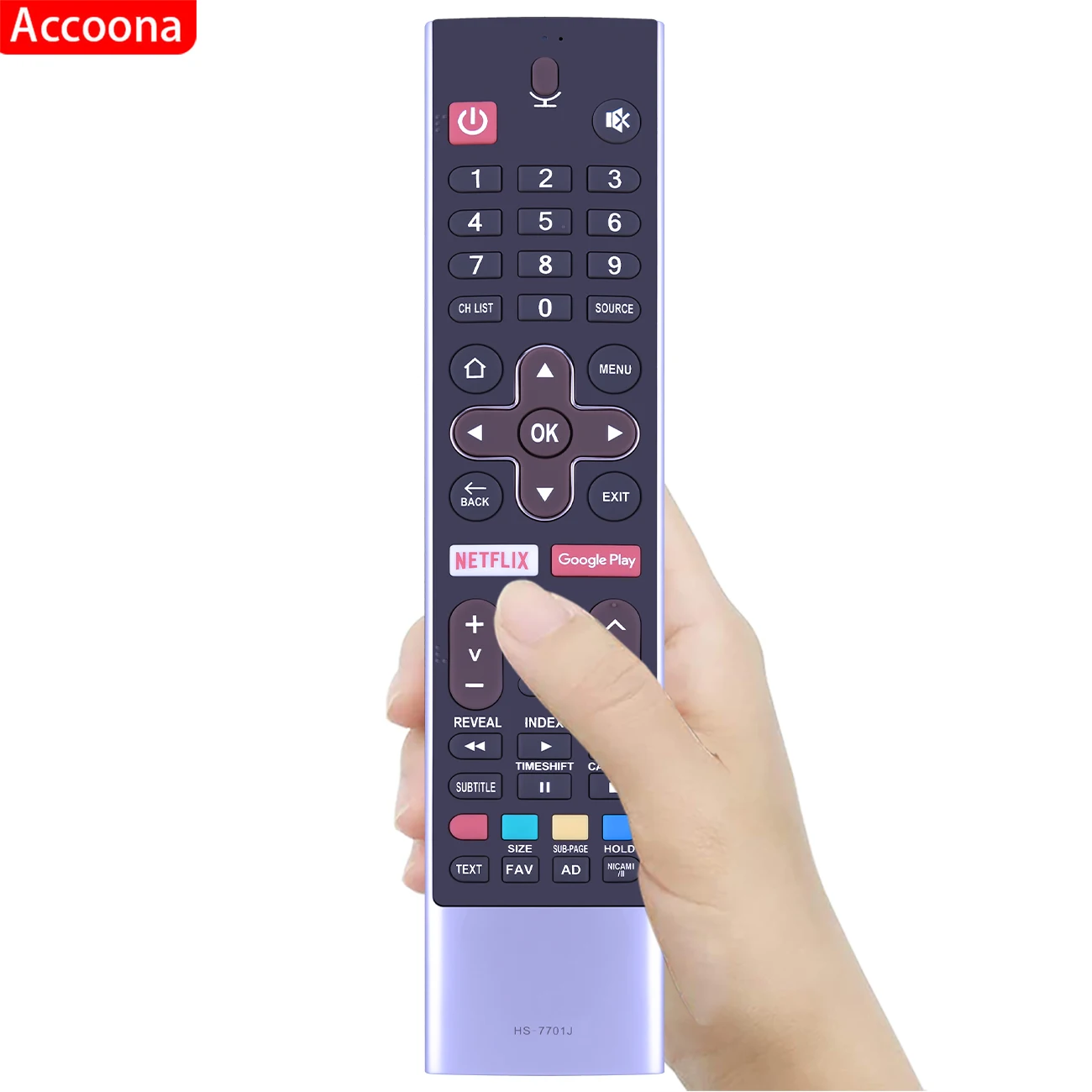 NEW Original HS-7701J HS-7700J For Skyworth 40E3 50U500 TV Remote Control Voice Netflix Google Play Fernbedienung