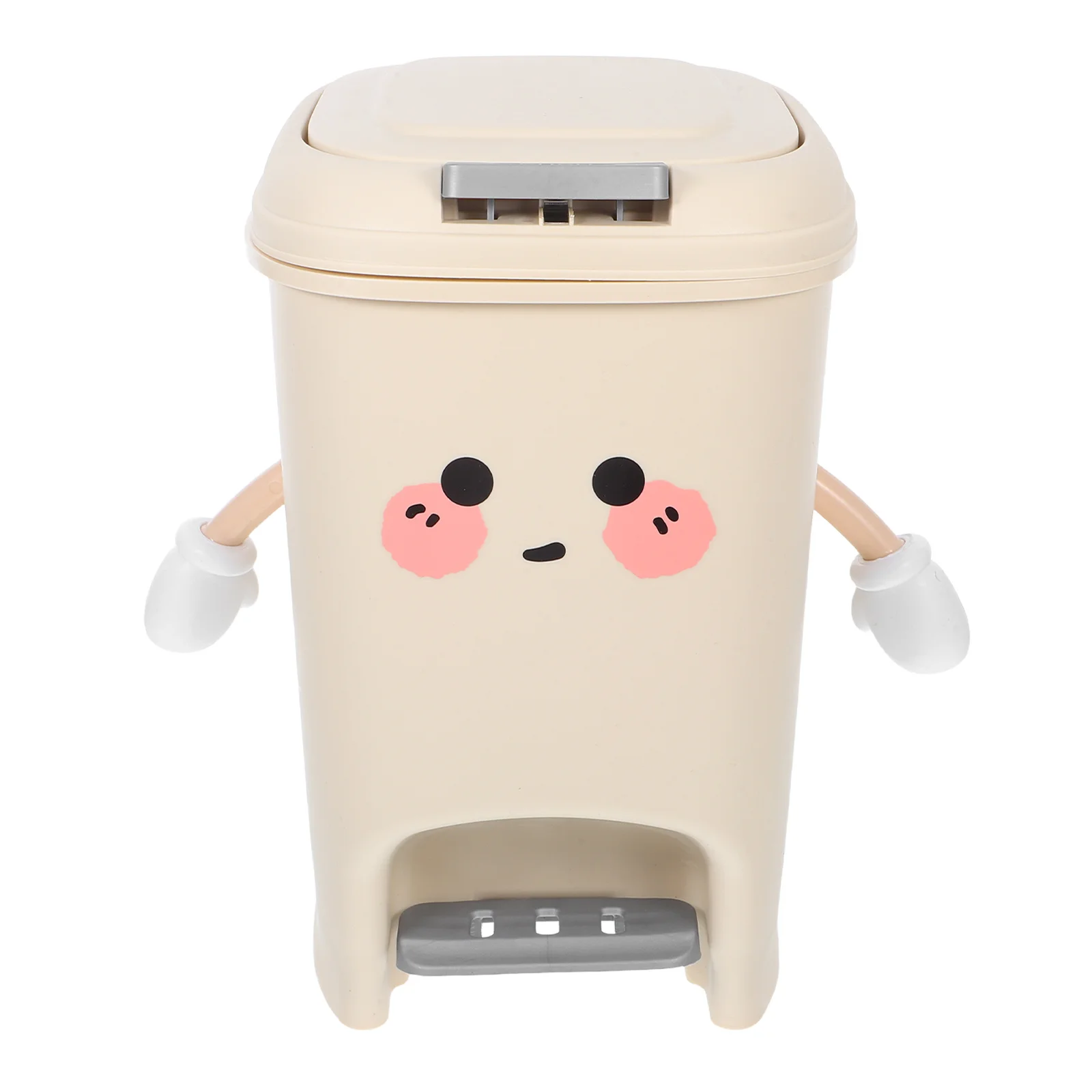 

Bathroom Trash Can Large Capacity Dual Opening Foot Pedal Silent Operation Press Top Lid Garbage Bin for Home Office Kitchen