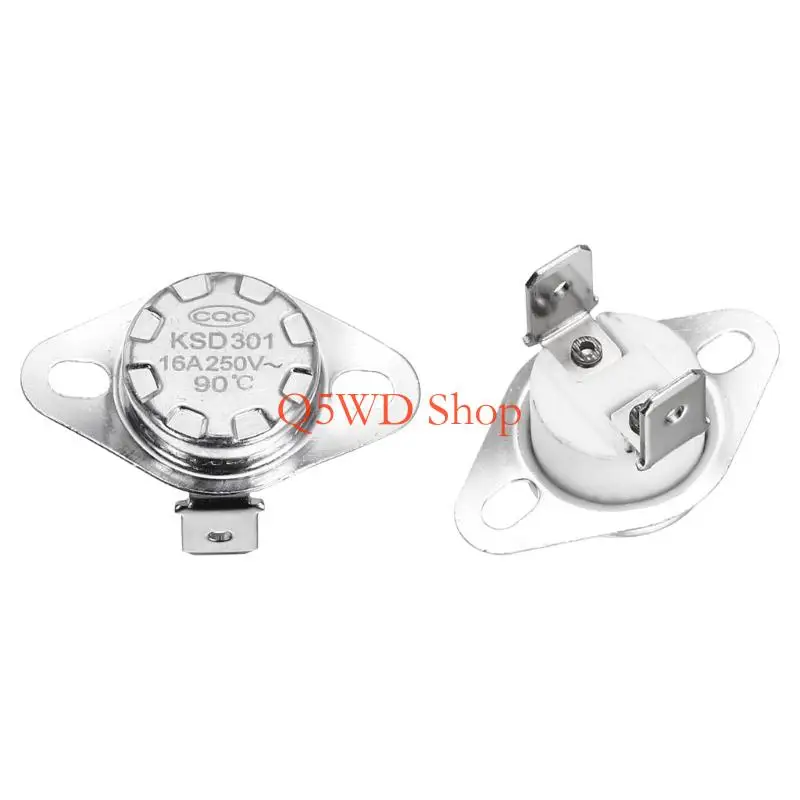Q5WD Thermostats Switches 90°C 250V 16A Bimetal Thermals Control For Appliances