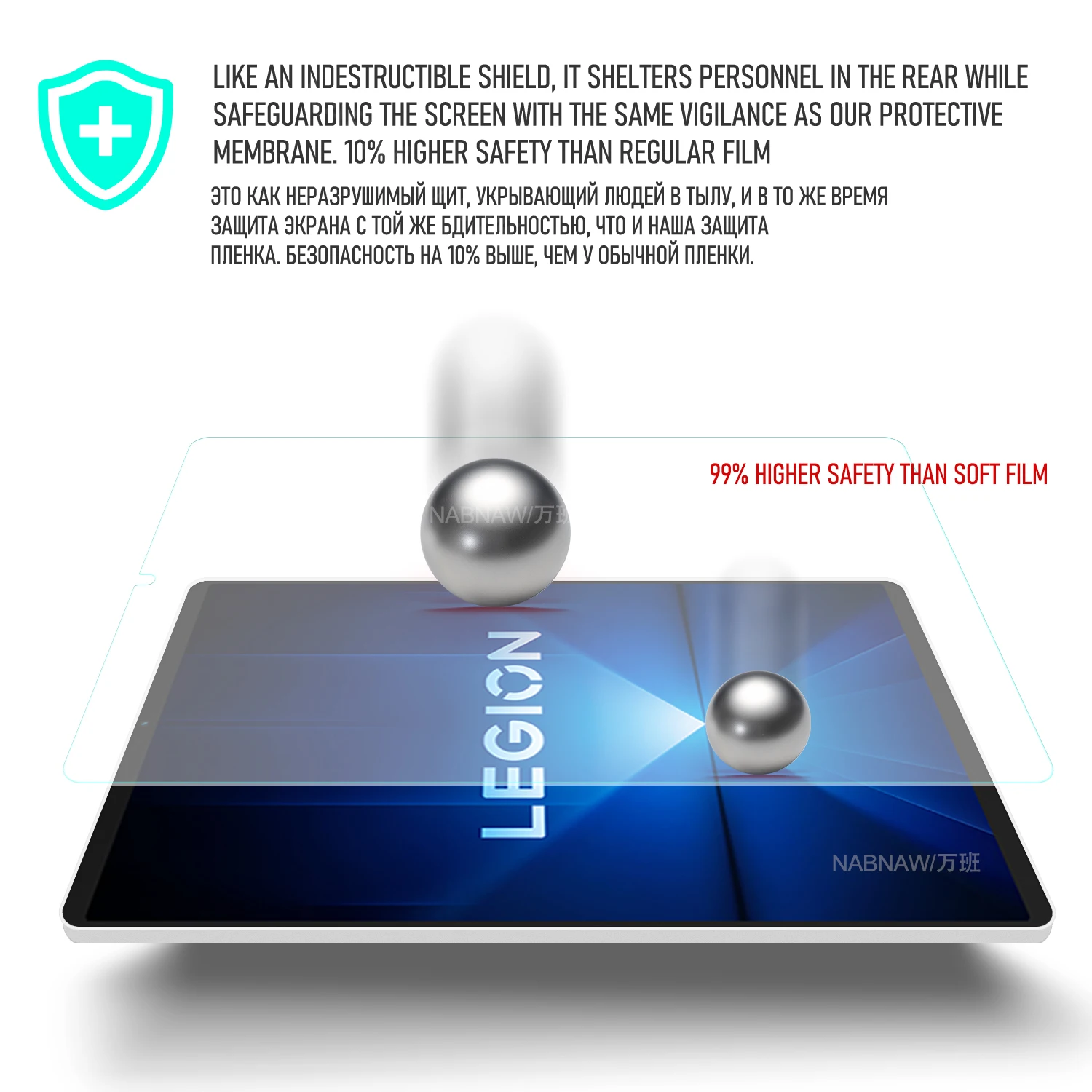 2 Pieces Full HD Tempered Glass Film Screen Protector For Lenovo Legion Y700 Gen 4 AI Tablet Anti Scratch Protective Cover