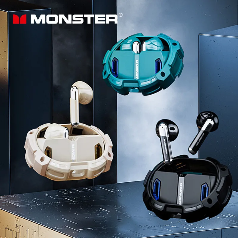 Choice Monster XKT10 PRO Bluetooth 5.3 Wireless Gaming Headset Long Range Noise Reduction Headphones HD Call Music Earbuds