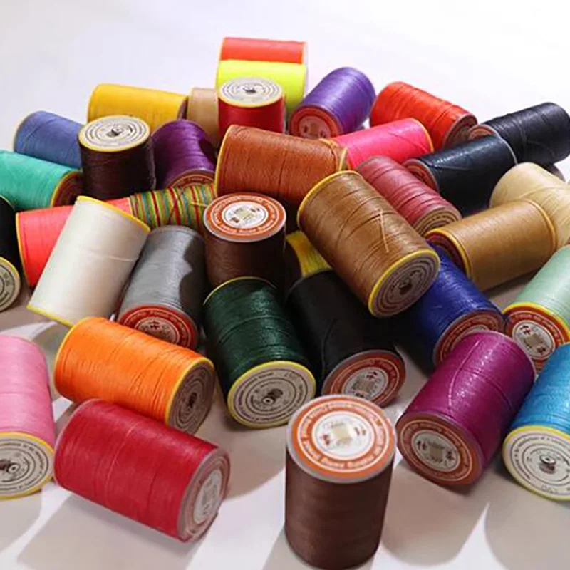 50m 0.8mm Leather Sewing Waxed Thread Cord String Hand Stitching Craft DIY