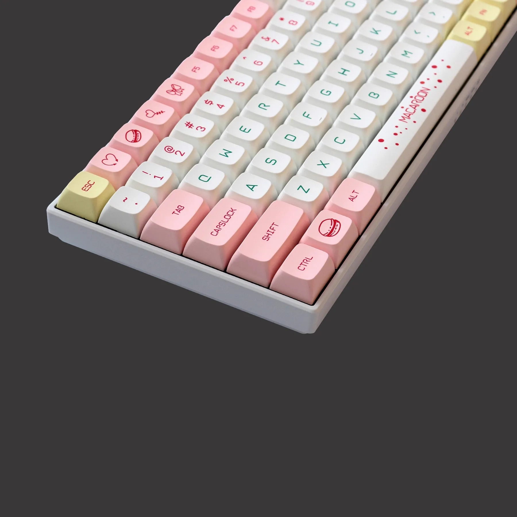 136 Keys/set Macaroon Theme Keycaps PBT Dye Sublimation Keycap For MX Switch Mechanical Keyboard XDA Profile Key Caps