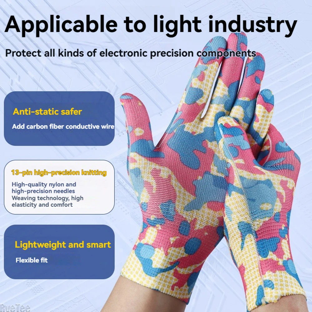 

12/24/36Pairs Nylon Planting Labor Gloves Labor Protection Thin Gardening Gloves Breathable Non-slip Work Gloves Outdoor