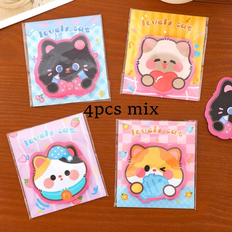 

Наклейки специальной формы с мультяшным котенком для детей, милые наклейки, красивые обучающие канцелярские принадлежности с кошками, маленькие подарки, каваи