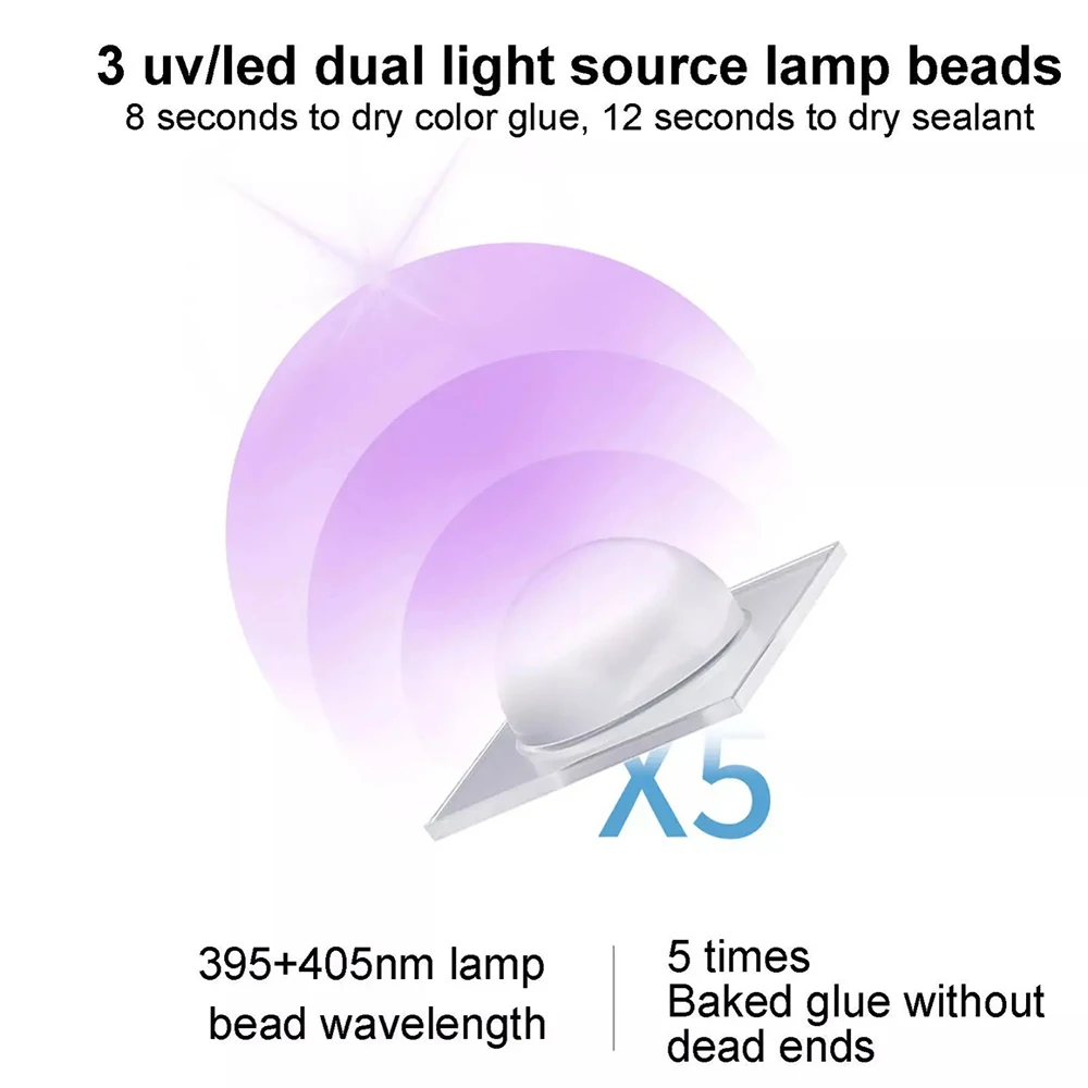 Mini UV LED-nagellamp Draagbare salon Sneldrogende USB-nageldrogermachine voor fototherapiehulpmiddelen thuis