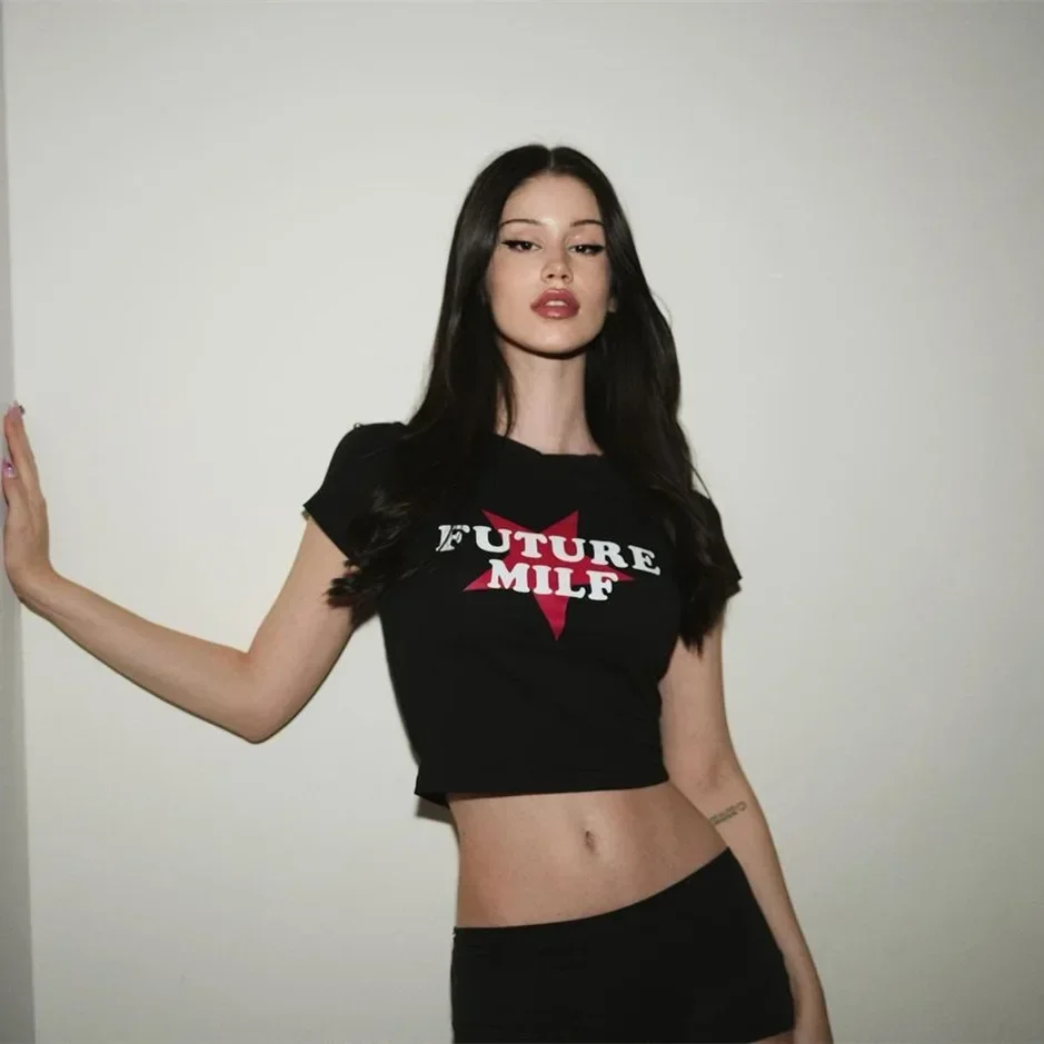 المستقبل جبهة مورو الأعلى كورتو ديفرتيدو بارا موخير مودا خمر دي فيرانو روبا مثير الفقرة ديسكوتيكا Trajescamiseta Para Bebé Camiseta #4