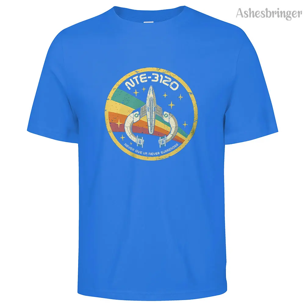 Mens Cotton Vintage Protector Graphic NTE-3120 T Shirt Street Casual Style Tee for Men and Women