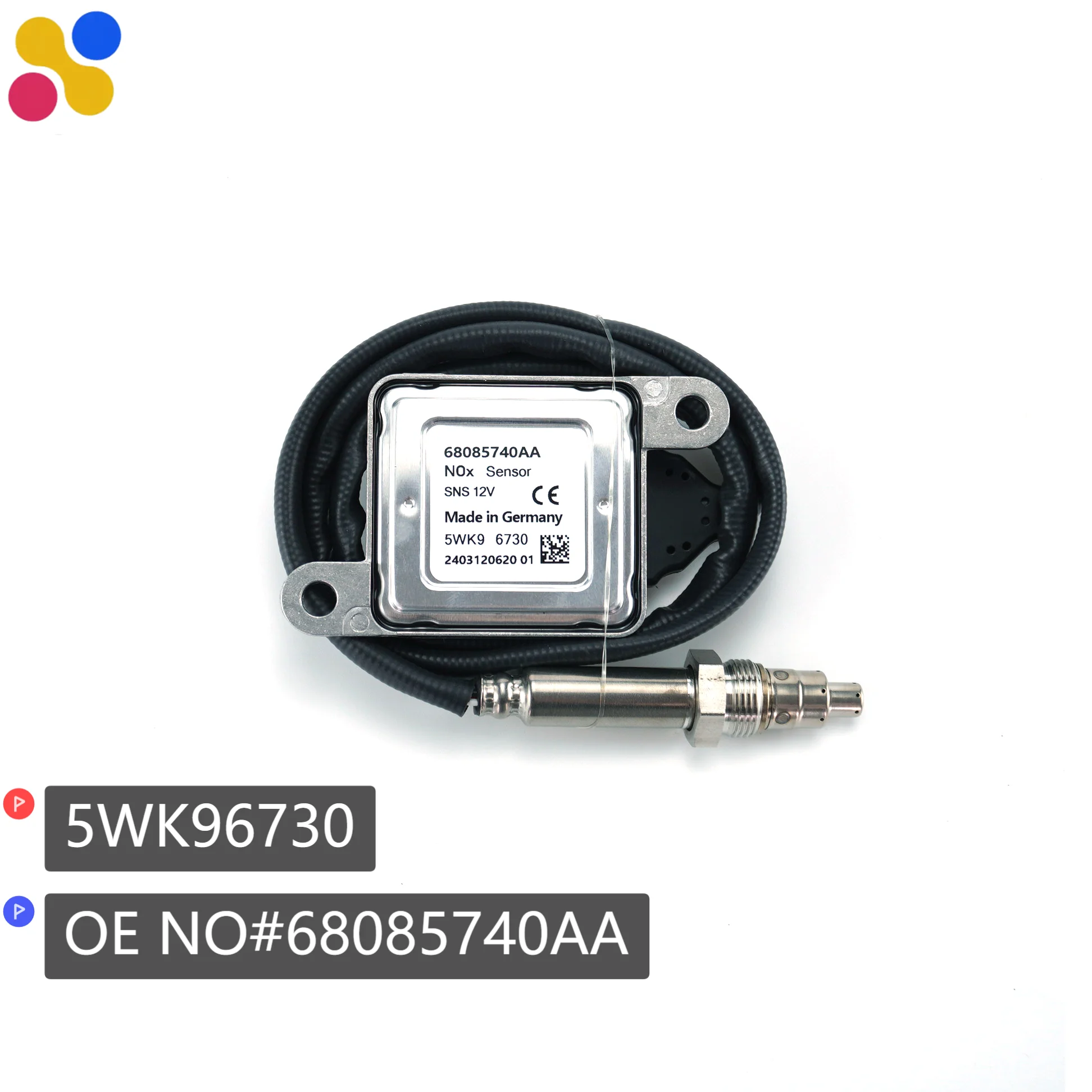 

68085740AA Nox Sensor High Performance Nitrogen Oxide Sensor 5WK9 6730 For CHRYSLER Truck Parts 12V