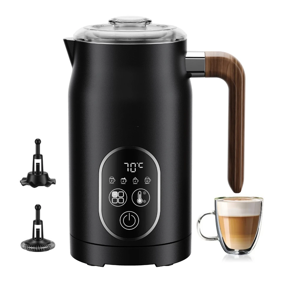 

Электрический пароварка для молока 4 в 1, машина для приготовления горячей и холодной пены для приготовления молока для латте, эспрессо, вспениватель