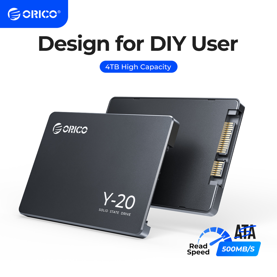 ORICO Y20 SSD Internal Solid State Hard Drive SSD Design for DIY User 2.5 " SATA 3.0 128G 256G 512G 1TB High Capacity