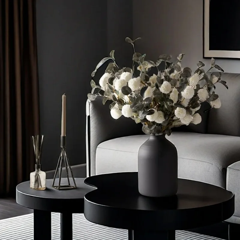 Wabi Sabi Style Flower Vase High-end Floral Decoration Homestay Hotel Soft Decoration Flower Pot Iron Art