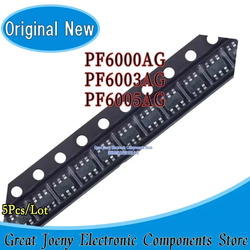 (5piece) Brand New Original PF6000AG PF6003AG PF6005AG 6000A 6003A 6005A sot23-6 Chipset Joeny Standard Version In Stock