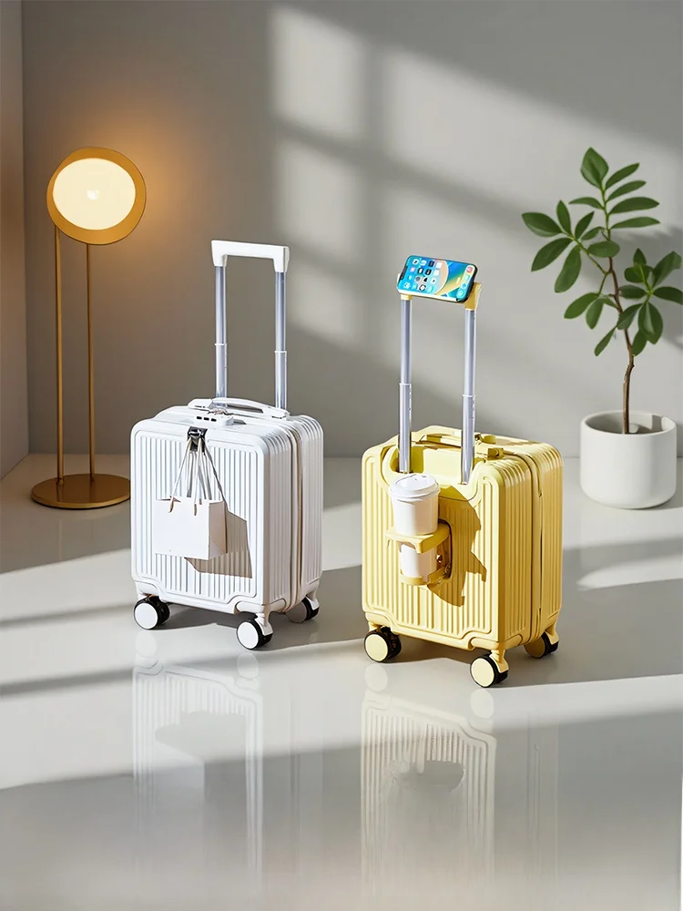 carry-on-luggage-14-inch-lightweight-children's-travel-bag-small-pullman-free-check-in-fashionable-abs-pvc-unisex