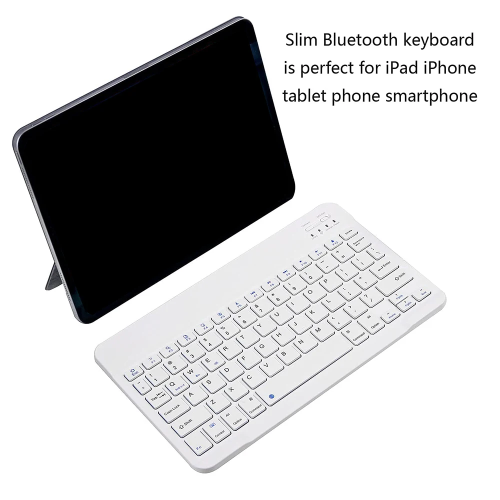 78 keys BT wireless keyboard Rechargeable Bluetooth-Compatible Portable Keyboard for Android Windows iOS iPad Cell Phone Tablet