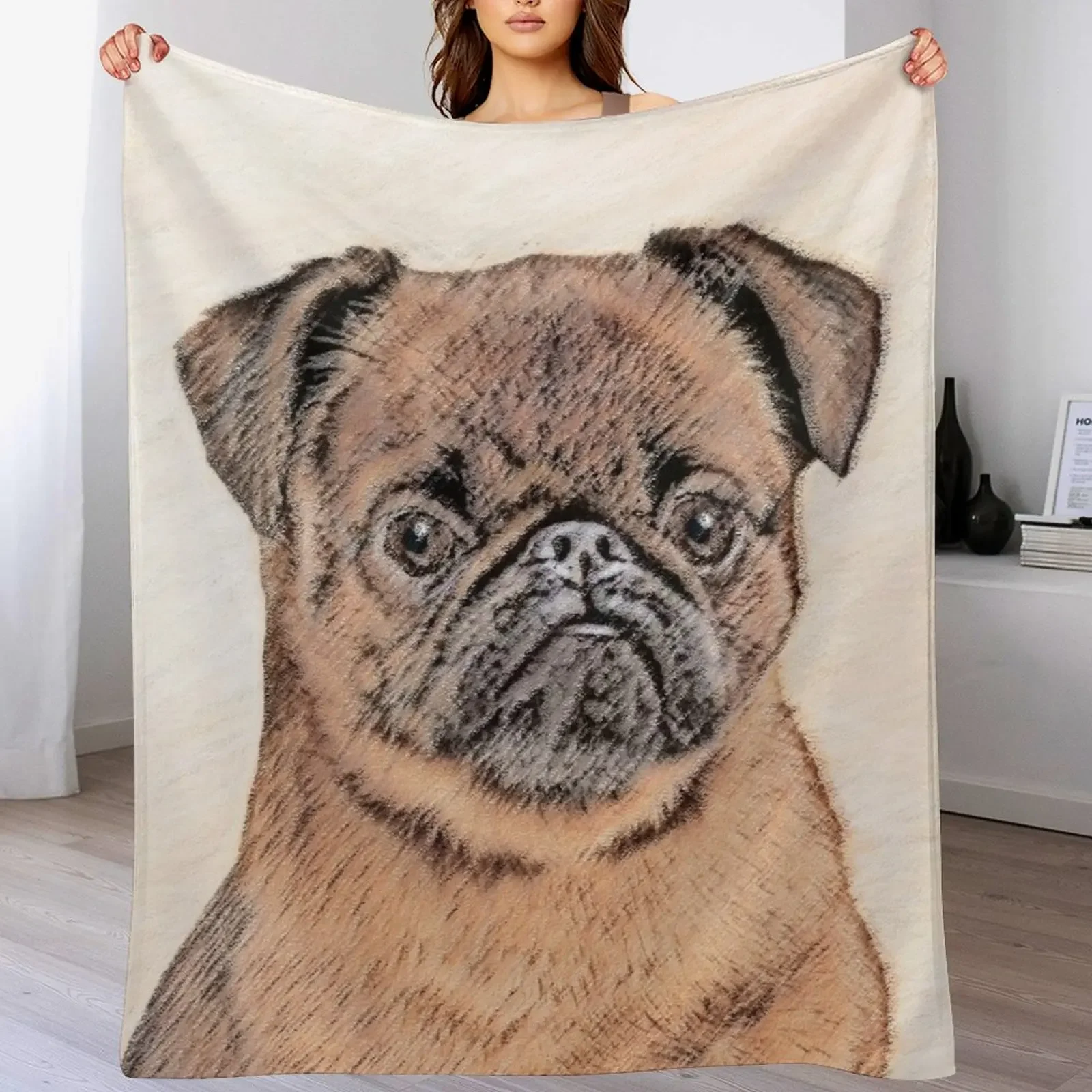 

Brussels Griffon Smooth Throw Blanket Thins Decoratives Blankets