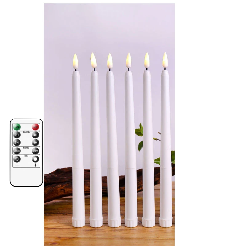Lmoikesz Fensterkerzen 6er Pack – Flammenlose LED Kerzen Mit Dämmerungssensor, 7 Zoll Harzkerzen Für Weihnachten & Ganzjährige Deko – Batteriebetrieben Mit Saugnapf