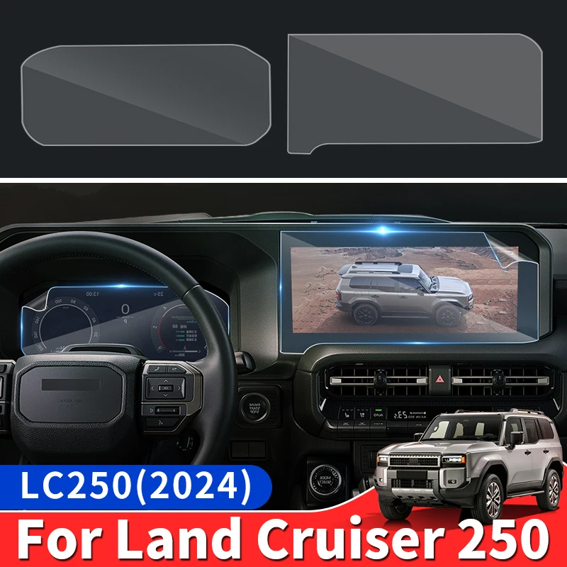 

For Toyota Land Cruiser 250 2024 1958 Prado LC250 Combination meter Navigation Screen Protector Protective Interior Accessories